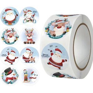 500 Stickers/roll Christmas Theme Gift Label Stickers